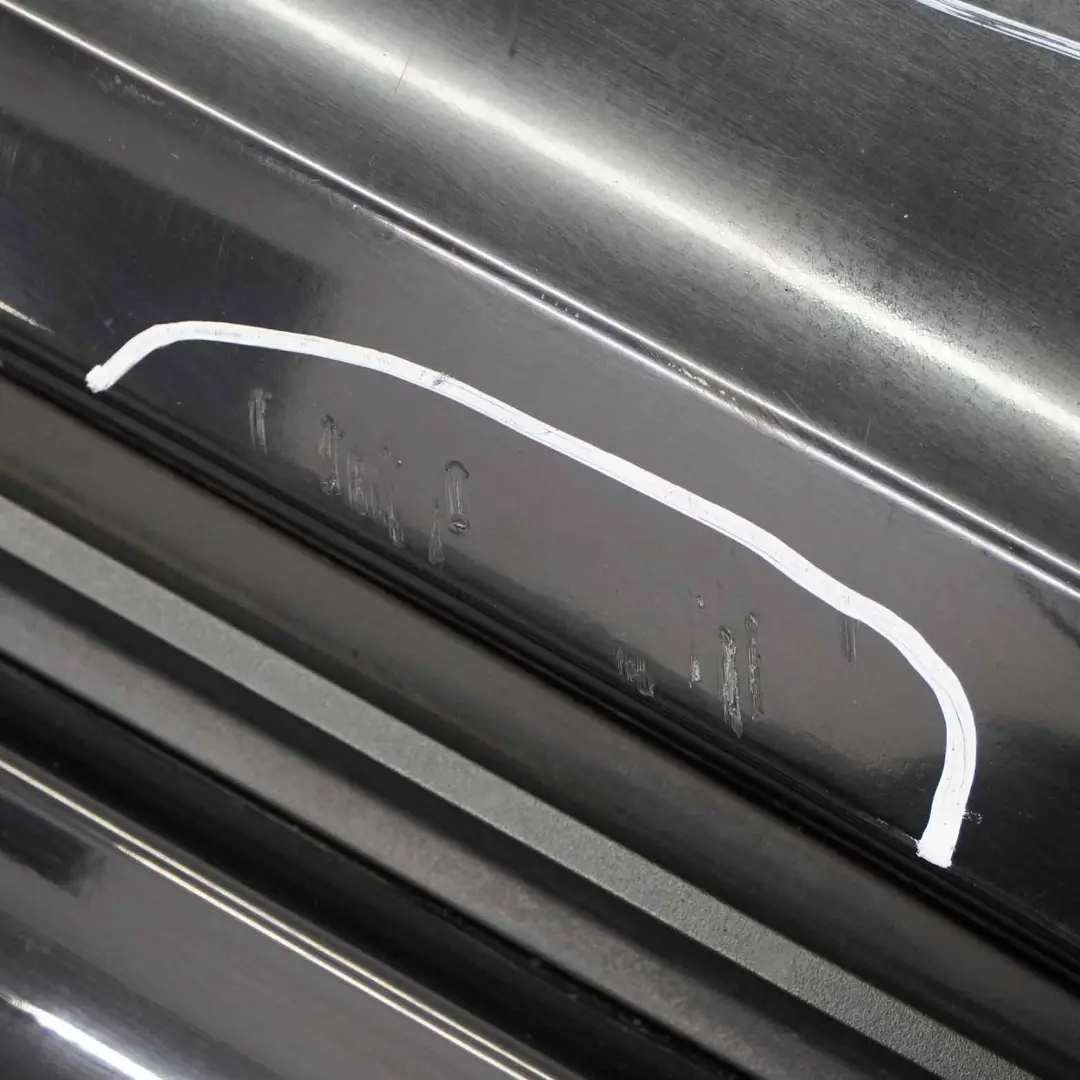 Bumper BMW E65 E66 E67 Trim Panel Covering Schwarz 2 Black - 668 to Rear with Part number 0399100 Rear Bumper BMW E65 E66 E67 Trim Panel Covering Schwarz 2 Black - 668 - SKU 0399100-SCH - Part number 0399100