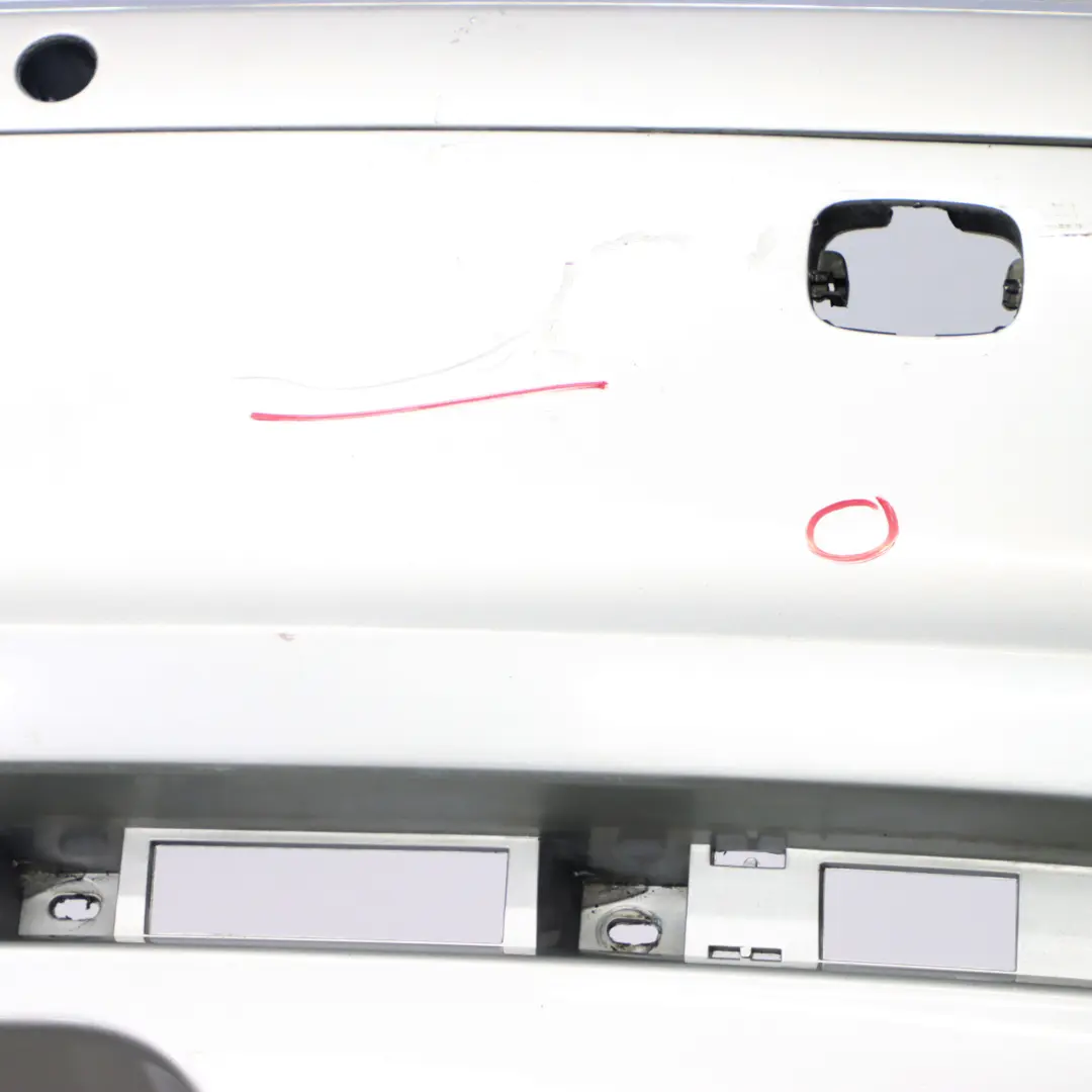 Bumper BMW E65 E66 E67 Trim Panel Covering Titansilber Titan Silver - 354 to Rear with Part number 0399100 Rear Bumper BMW E65 E66 E67 Trim Panel Covering Titansilber Titan Silver - 354 - SKU 0399100-TS - Part number 0399100