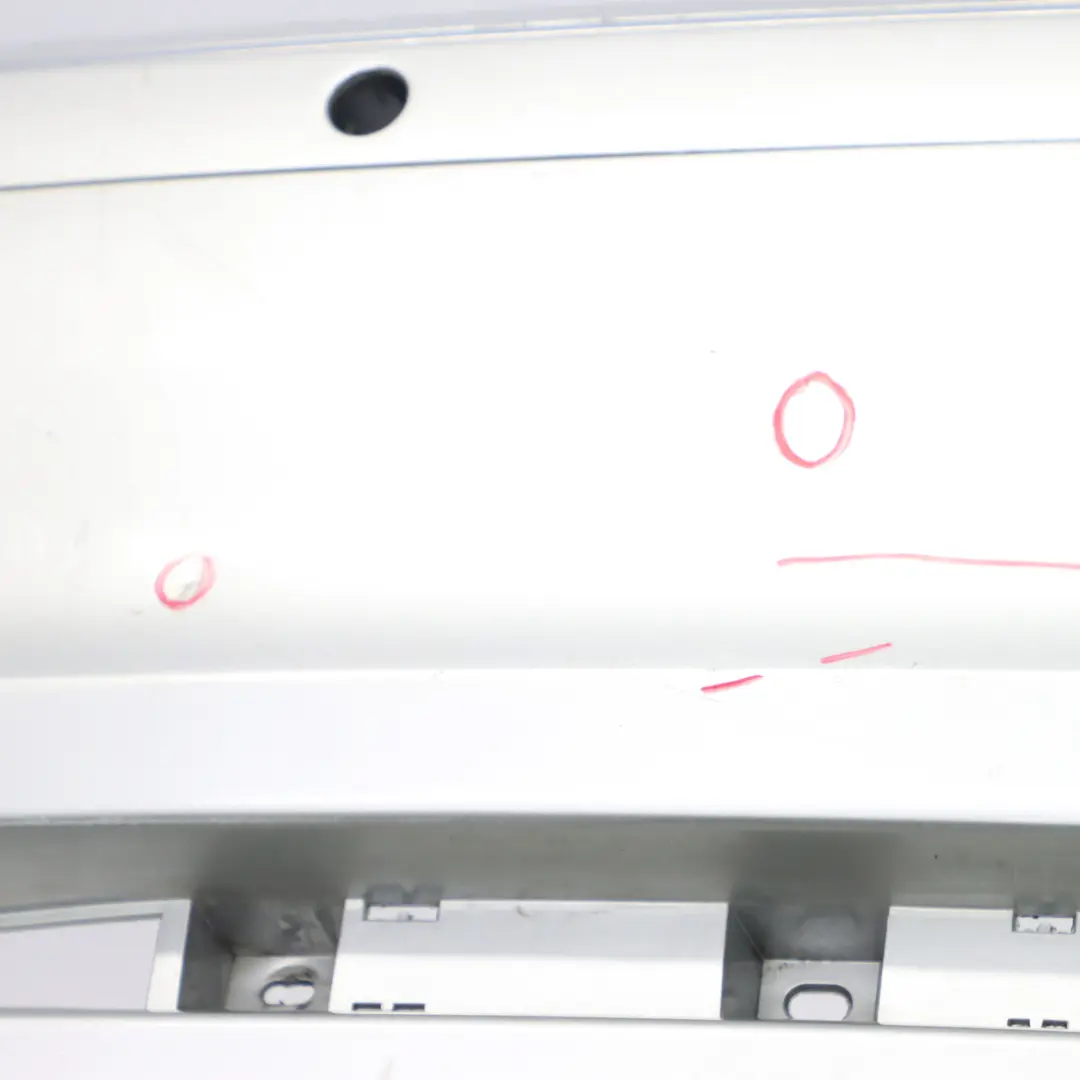 Bumper BMW E65 E66 E67 Trim Panel Covering Titansilber Titan Silver - 354 to Rear with Part number 0399100 Rear Bumper BMW E65 E66 E67 Trim Panel Covering Titansilber Titan Silver - 354 - SKU 0399100-TS - Part number 0399100