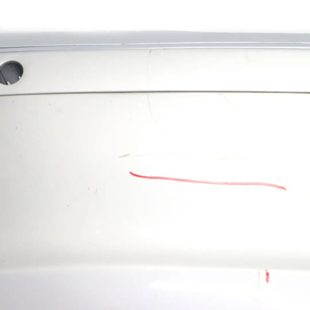 Bumper BMW E65 E66 E67 Trim Panel Covering Titansilber Titan Silver - 354 to Rear with Part number 0399100 Rear Bumper BMW E65 E66 E67 Trim Panel Covering Titansilber Titan Silver - 354 - SKU 0399100-TS - Part number 0399100