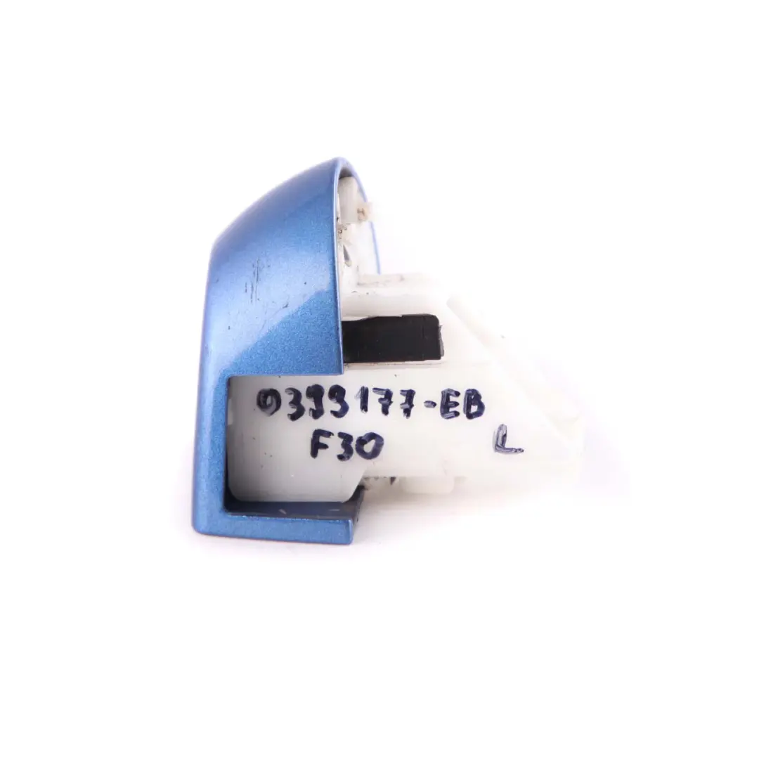 Embellecedor Tapa Manija Puerta Izquierda Estoril Blau - B45 para BMW E90 F20 F30 F32 con número de pieza 0399177 BMW E90 F20 F30 F32 Embellecedor Tapa Manija Puerta Izquierda Estoril Blau - B45 - SKU 0399177-EB - Número de pieza 0399177