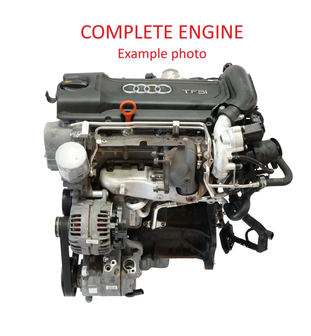 1P 1.4 TFSI TSI Moteur Nu CAXC 125CV 159 000 km, GARANTIE Audi A3 8P Seat Leon - SKU 03C100092 - Numéro de pièce 03C100092