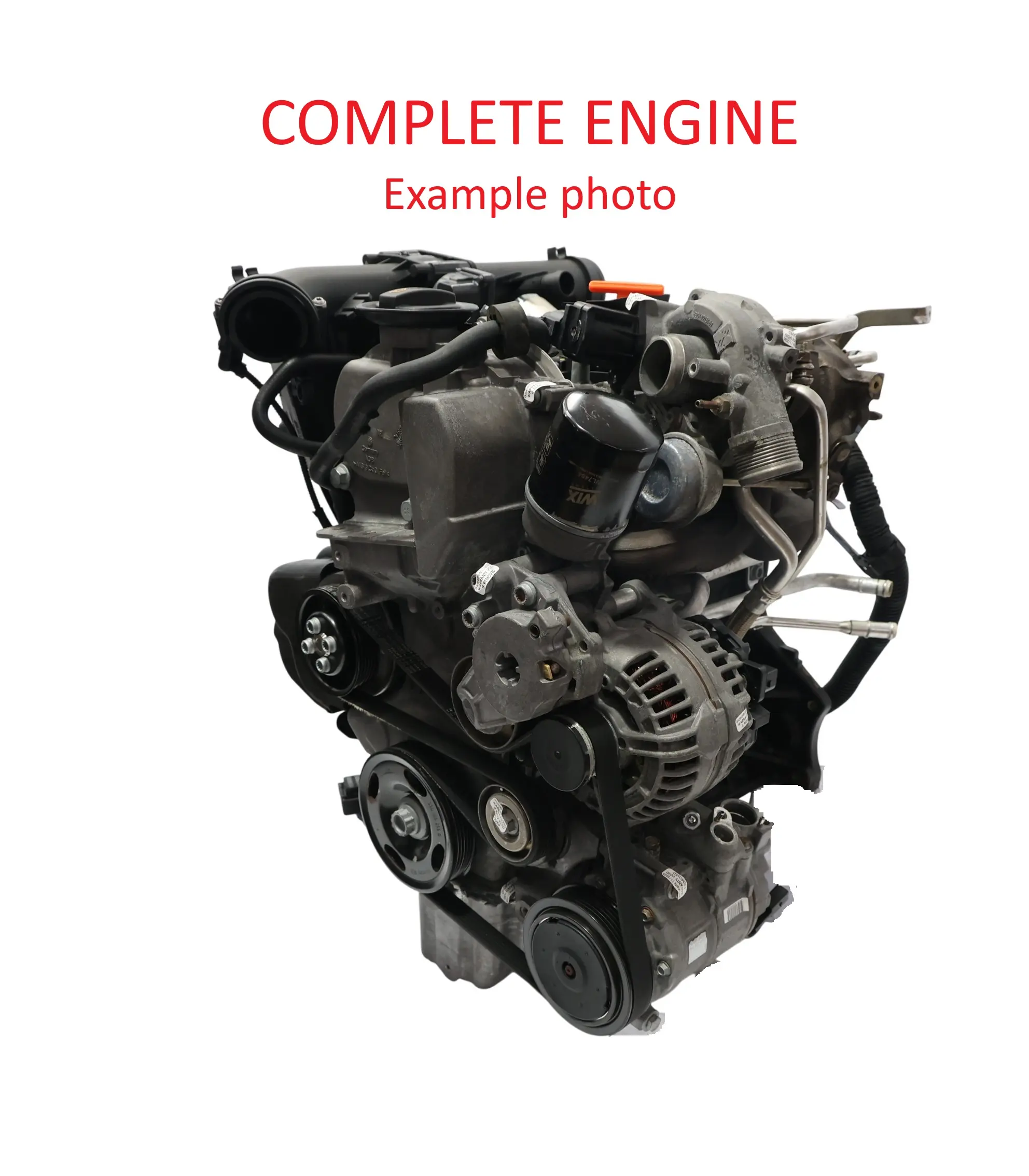 VW Polo MK5 Seat Ibiza MK4 Motor Desnudo CAVE 1.4 TSI 180HP 159 000 km, GARANTÍA