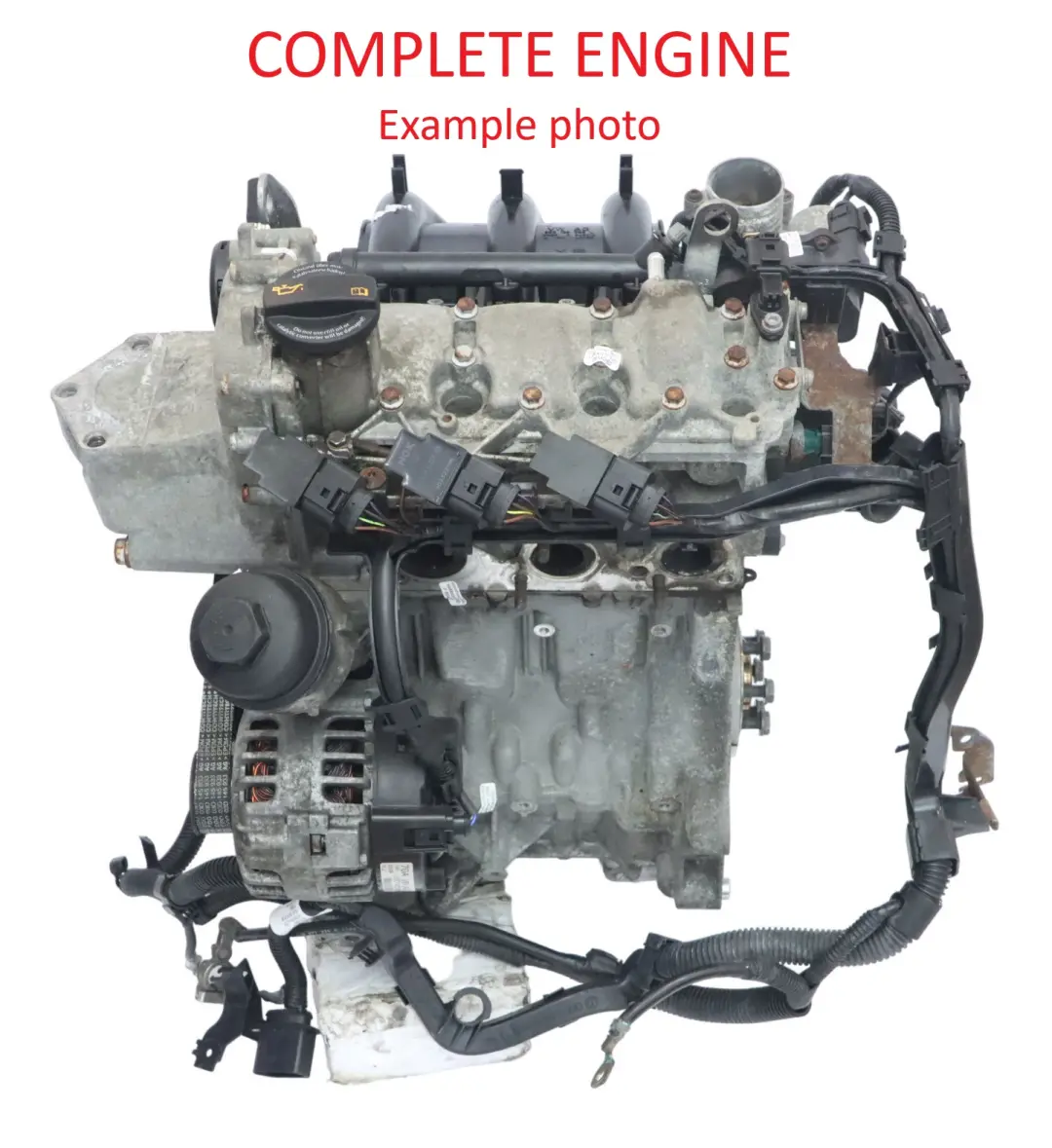 VW Volkswagen Fox 5 1.2 Petrol Bare Engine CHFB 55HP 87k miles, WARRANTY - SKU 03D100032DX - Part number 03D100032DX
