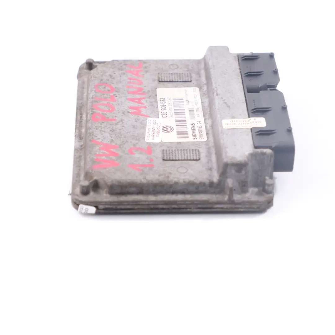 VW Polo Benzin Motorsteuerung ECU Handbuch Siemens 5WP1630440 - SKU 03E906033 - Teilenummer 03E906033