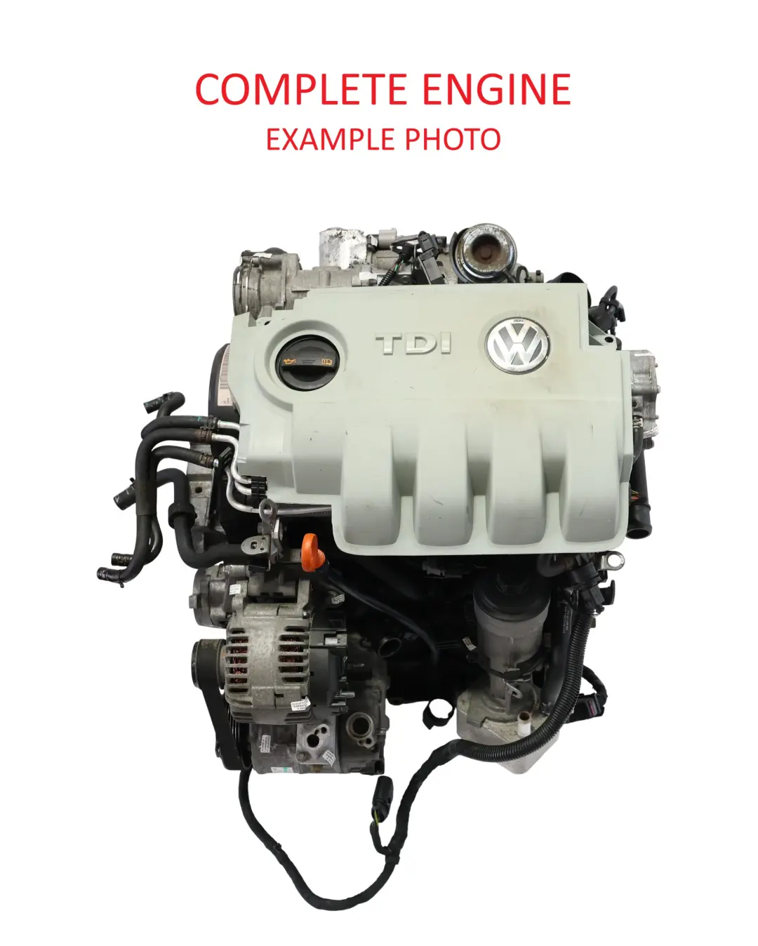 Audi A3 8P VW Golf Mk5 Bare Engine BMM 2.0 TDI Diesel 140HP 99k miles, WARRANTY - SKU 03G100035G - Part number 03G100035G