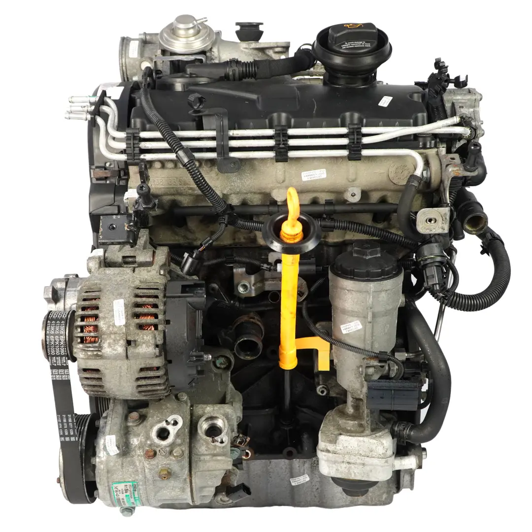 VW Volkswagen Golf 5 Audi A3 8P 1.9 TDI BKC Diesel Bare Engine 105HP WARRANTY - SKU 03G100098X - Part number 03G100098X