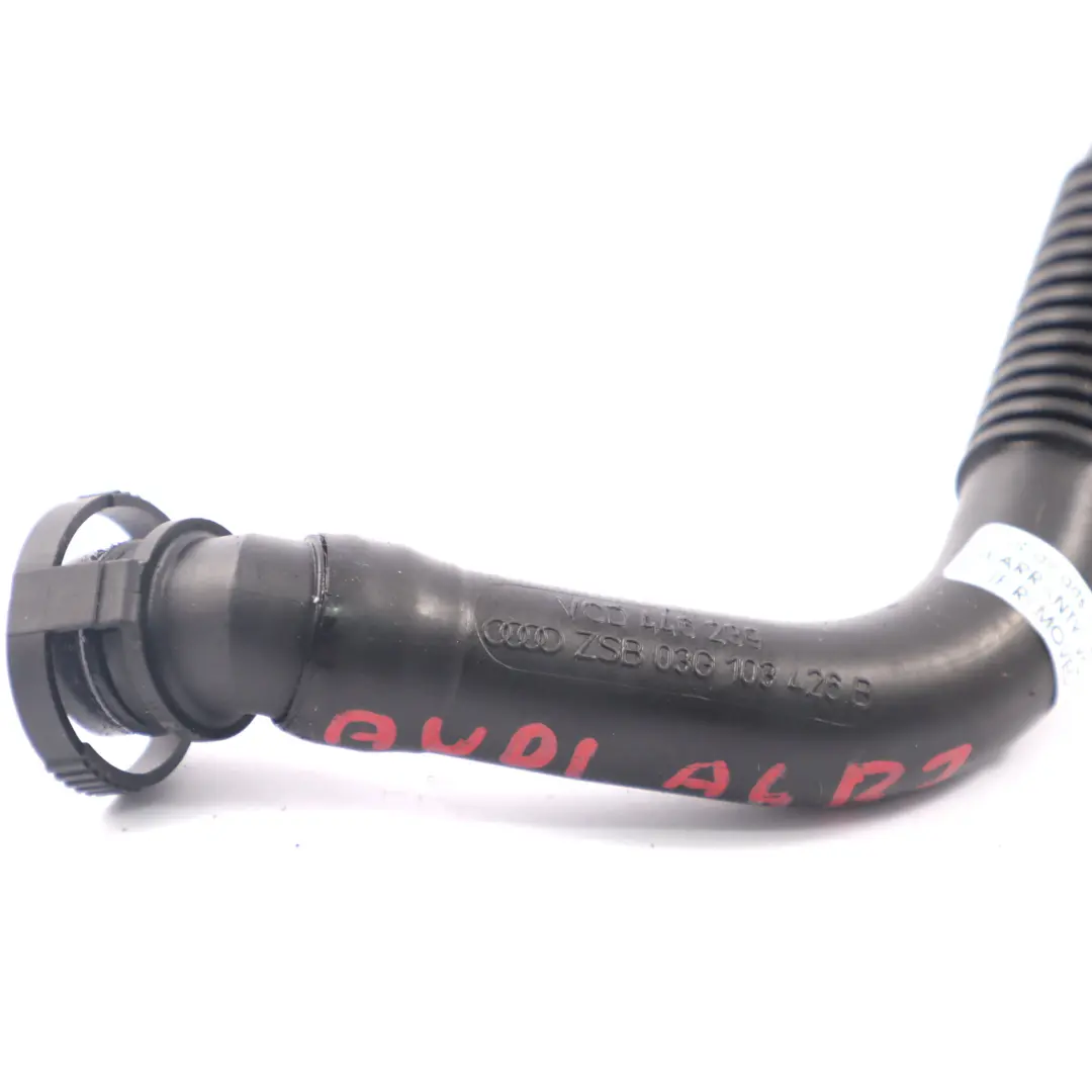 Tubo ventilación Manguera del respiradero cárter para Audi A4 B7 2.0 TDI con número de pieza 03G103493Q Audi A4 B7 2.0 TDI Tubo ventilación Manguera del respiradero cárter - SKU 03G103493Q - Número de pieza 03G103493Q