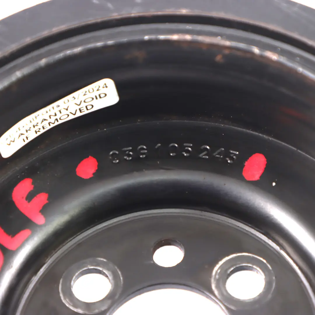 Mk5 Audi A3 8P Tdi Diesel Albero motore Cinghia trasmissione Puleggia per VW Golf con numero di parte 03G105243 VW Golf Mk5 Audi A3 8P Tdi Diesel Albero motore Cinghia trasmissione Puleggia - SKU 03G105243 - Numero di parte 03G105243