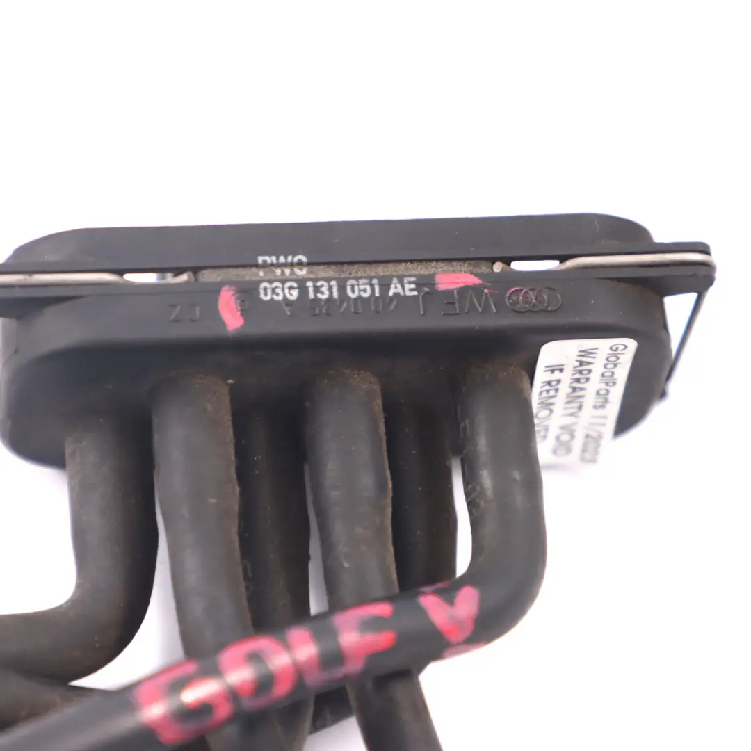VW Golf Mk5 TDI Solenoide de Vacío Manguitos del Bloque Conexión - SKU 03G131051AE - Número de pieza 03G131051AE