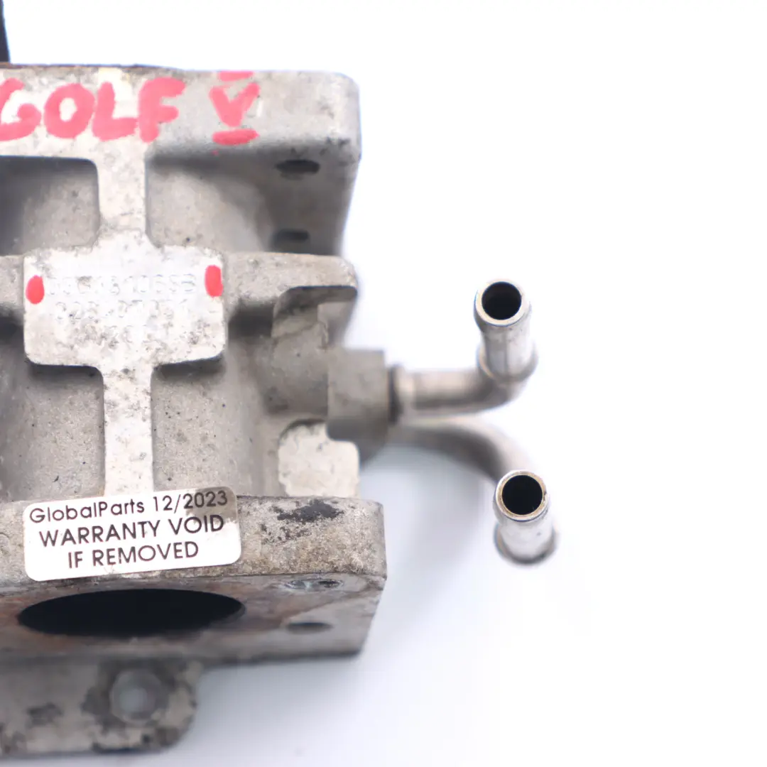 AGR-Ventil Umgehungsklappe Anschlusskühler für VW Golf 5 1.9 TDI mit Teilenummer 03G131063B VW Golf 5 1.9 TDI AGR-Ventil Umgehungsklappe Anschlusskühler - SKU 03G131063B - Teilenummer 03G131063B