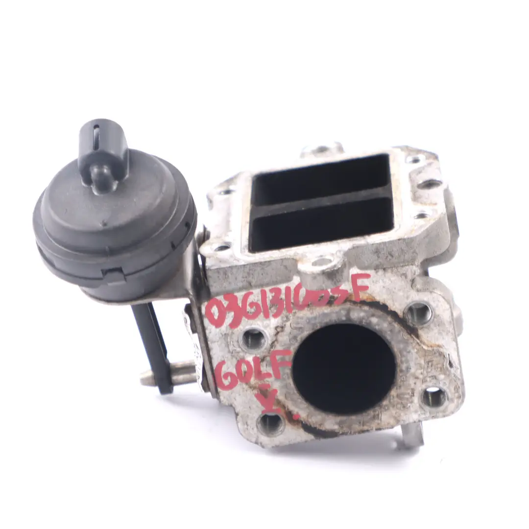 Cooler Valve to VW Volkswagen Golf 5 Passat B6 Audi A3 1.9 2.0 TDI EGR with Part number 03G131063F VW Volkswagen Golf 5 Passat B6 Audi A3 1.9 2.0 TDI EGR Cooler Valve - SKU 03G131063F - Part number 03G131063F