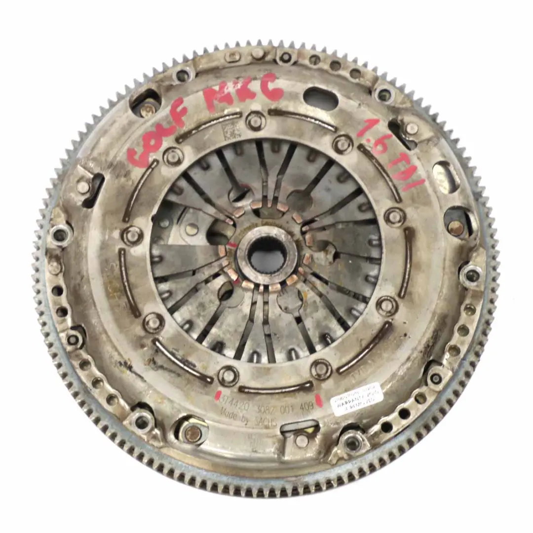 VW Volkswagen Golf 6 1.6 TDI Dual Twin Mass Flywheel Clutch Kit 1864001694 - SKU 03G141016A - Part number 03G141016A