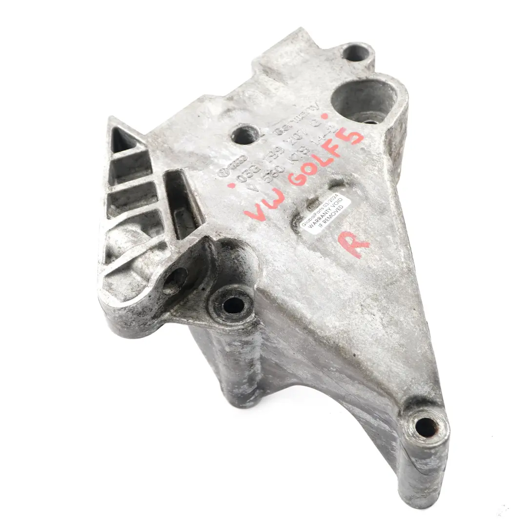 Bracket VW Audi Seat Skoda 1.9 TDi BXE BKC Right O/S Engine Mount to with Part number 03G199207G Bracket VW Audi Seat Skoda 1.9 TDi BXE BKC Right O/S Engine Mount - SKU 03G199207G - Part number 03G199207G