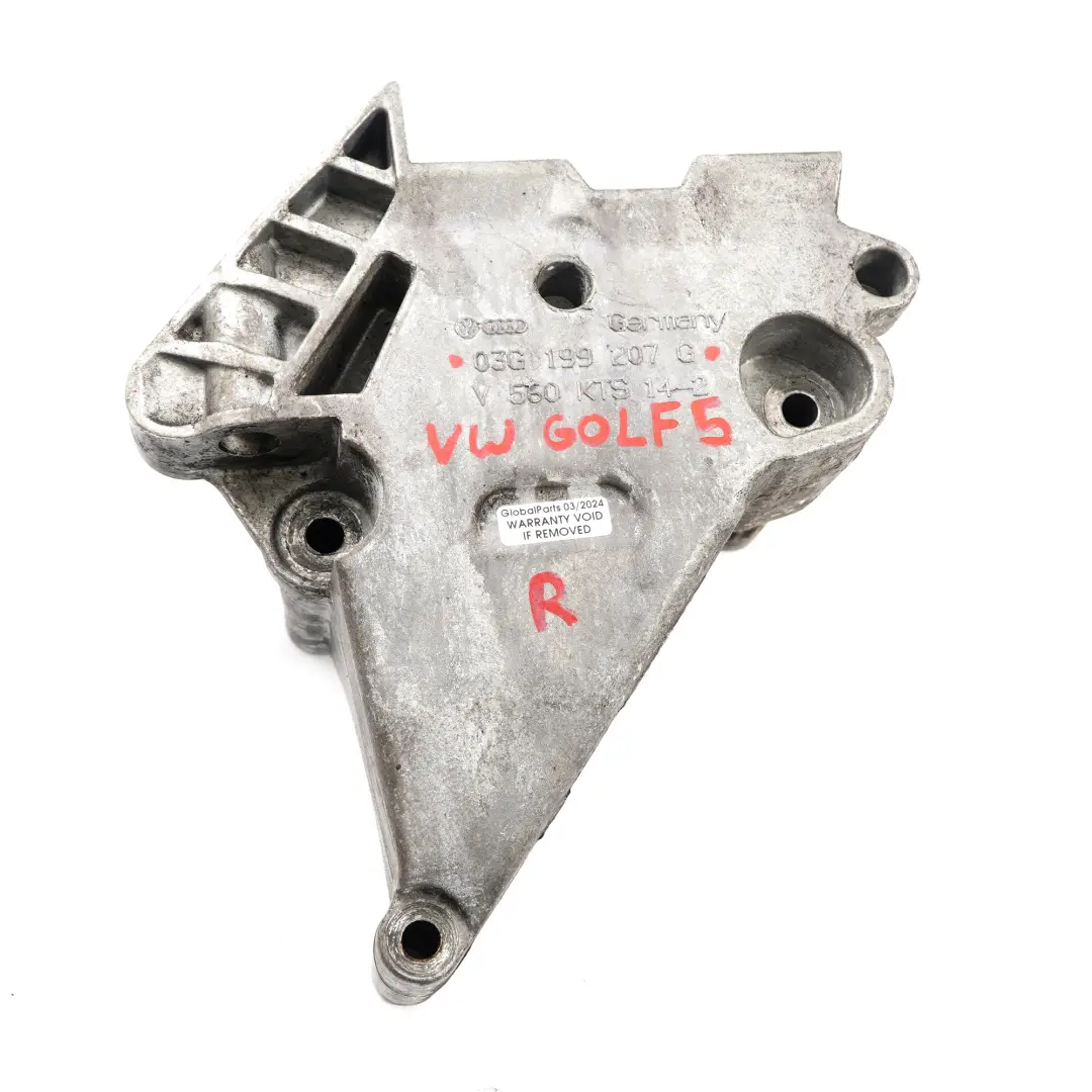  Staffa VW Audi Seat Skoda 1.9 TDi BXE BKC Supporto motore destro - SKU 03G199207G - Numero di parte 03G199207G