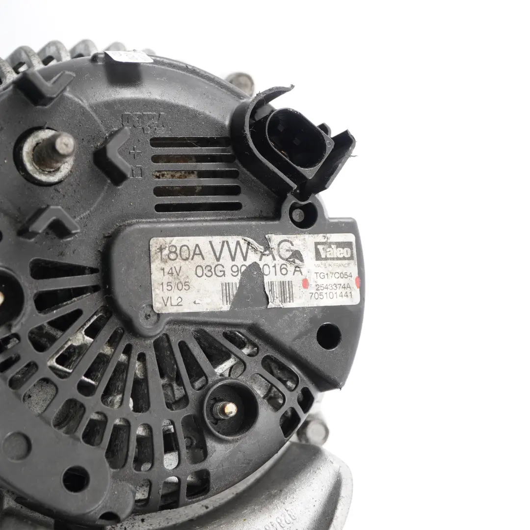 Audi A6 C6 2.0 TDI Alternator Generator 180A 14V - SKU 03G903016A - Part number 03G903016A