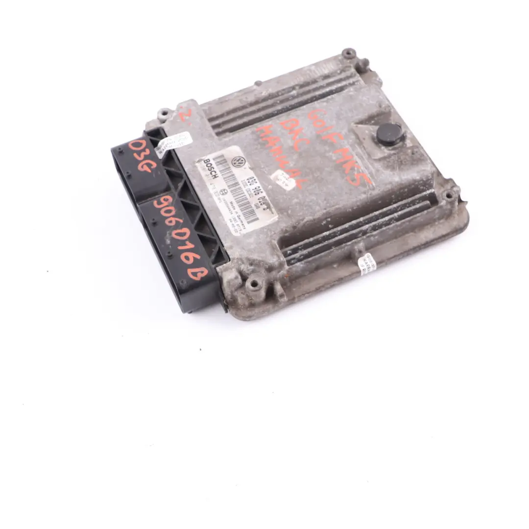 105HP BKC Engine Control Unit ECU Manual Volkswagen Golf 5 1.9 TDI - SKU 03G906016B - Part number 03G906016B