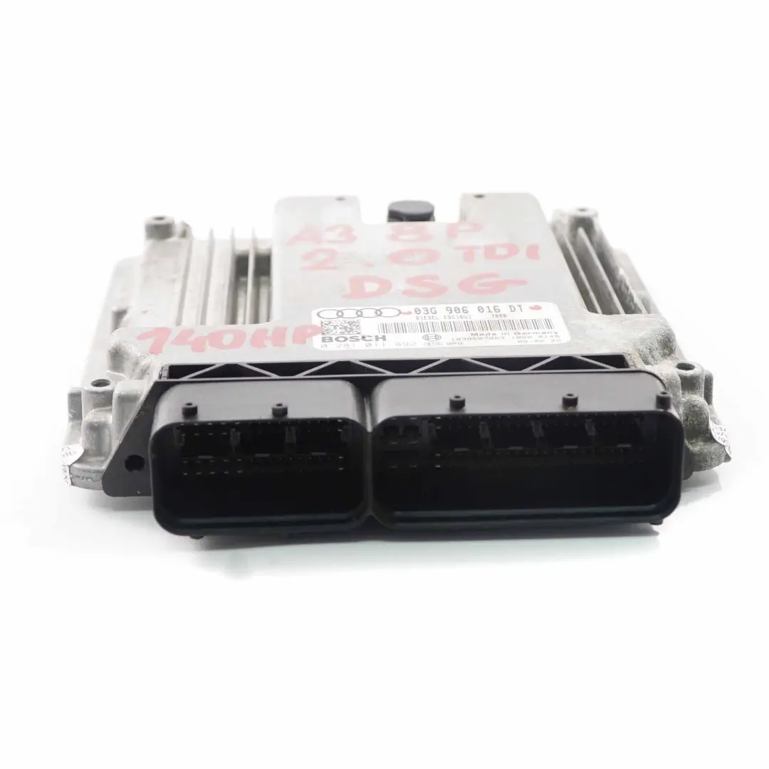 140HP Diesel Engine Control Unit ECU Module DSG to Audi A3 8P 2.0 TDI with Part number 03G906016DT Audi A3 8P 2.0 TDI 140HP Diesel Engine Control Unit ECU Module DSG - SKU 03G906016DT - Part number 03G906016DT
