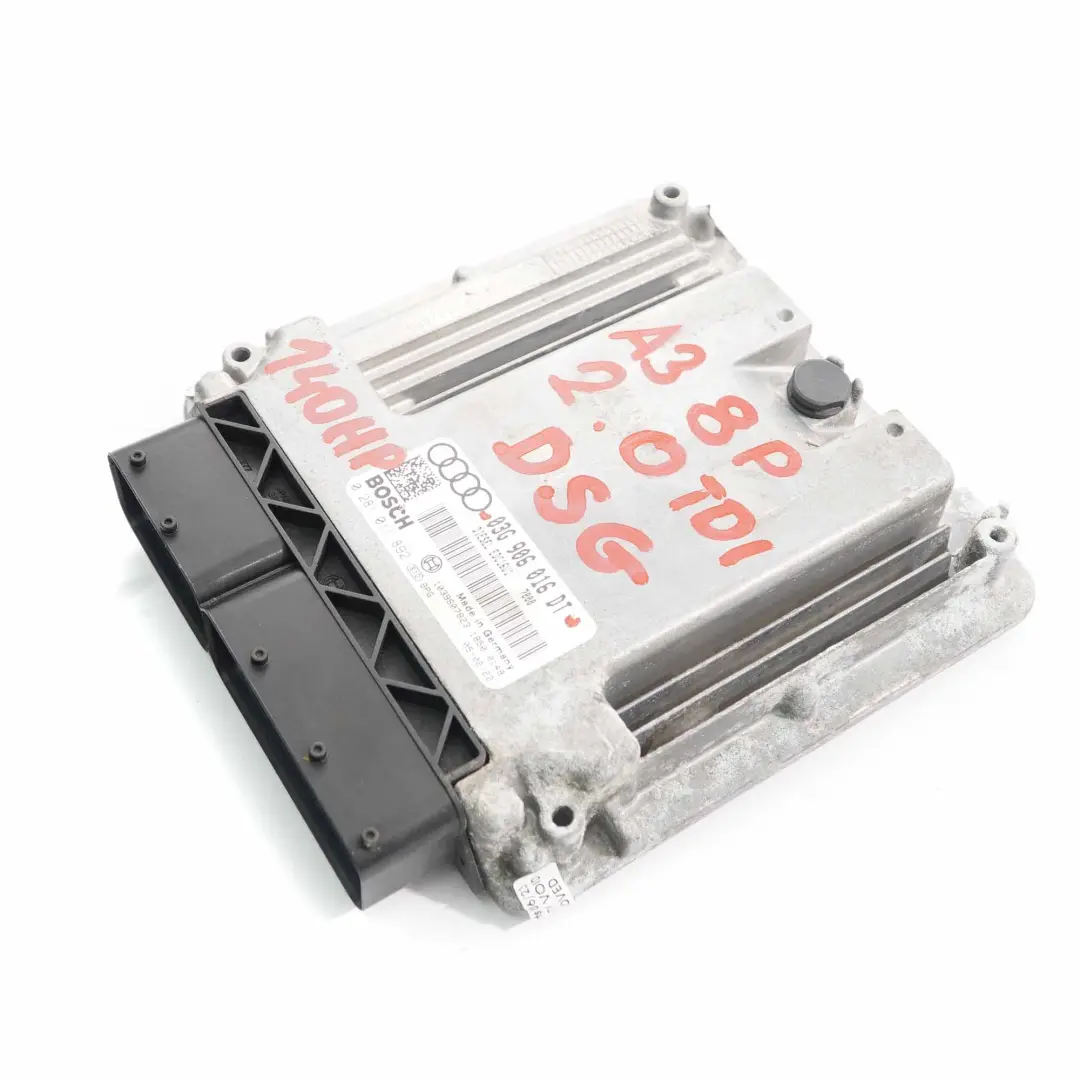 Audi A3 8P 2.0 TDI BKD 140HP Diesel Engine Control ECU Module DSG - SKU 03G906016DT - Part number 03G906016DT