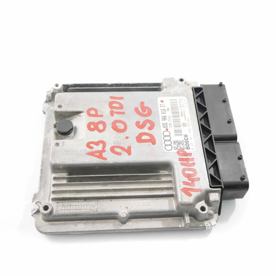 Audi A3 8P 2.0 TDI 140HP Diesel Engine Control Unit ECU Module DSG - SKU 03G906016DT - Part number 03G906016DT