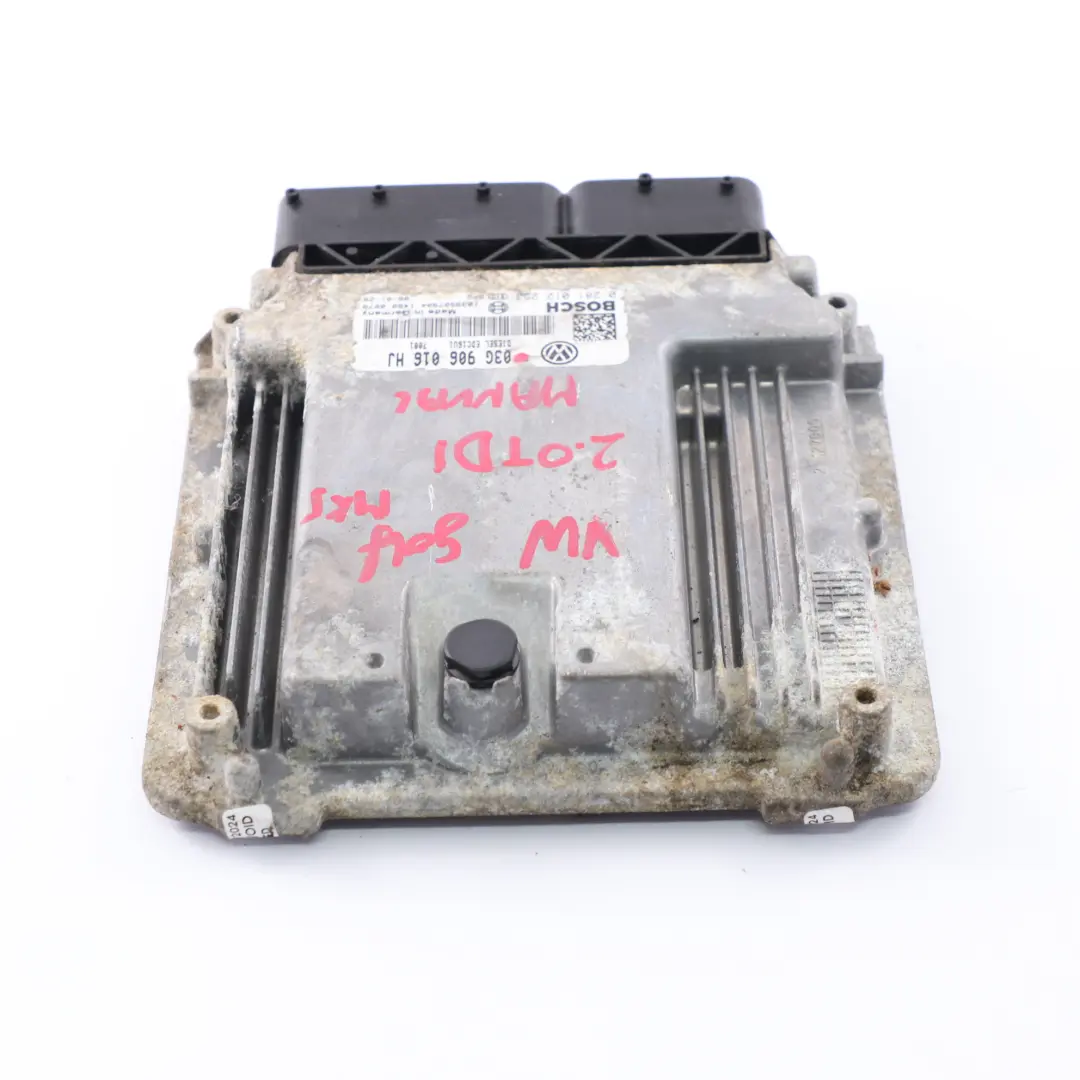 Unidad de Control del Motor ECU Manual para Volkswagen Golf 5 2.0 TDI con número de pieza 03G906016HJ Volkswagen Golf 5 2.0 TDI Unidad de Control del Motor ECU Manual - SKU 03G906016HJ - Número de pieza 03G906016HJ