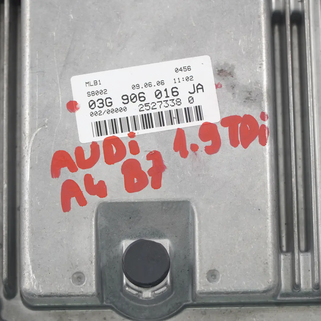 Audi A4 B7 1.9 TDI Module contrôle moteur ECU Boîte manuelle - SKU 03G906016JA - Numéro de pièce 03G906016JA