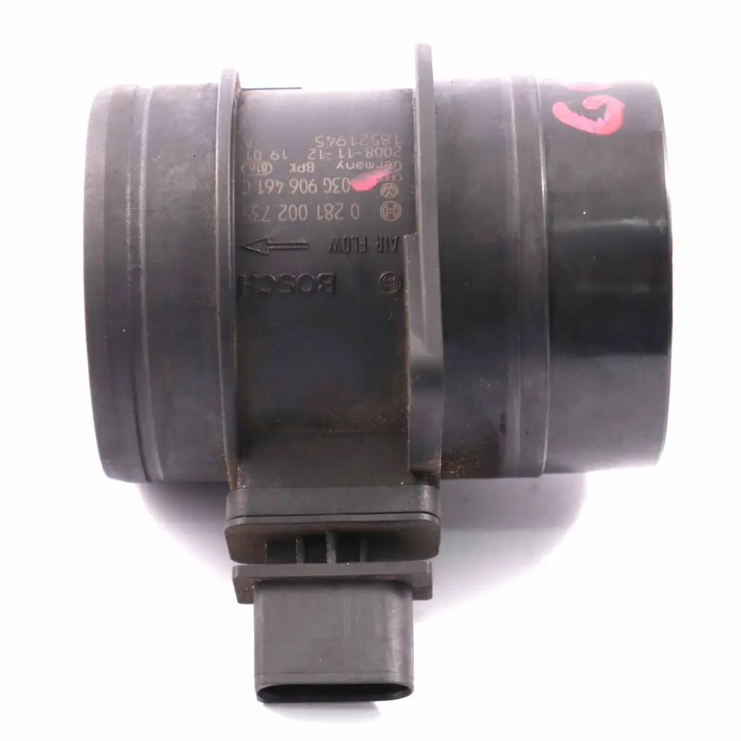 VW Golf MK6 Audi A3 8P Seat Skoda 2.0 TDI Medidor de Masa de Aire Maf - SKU 03G906461C - Número de pieza 03G906461C
