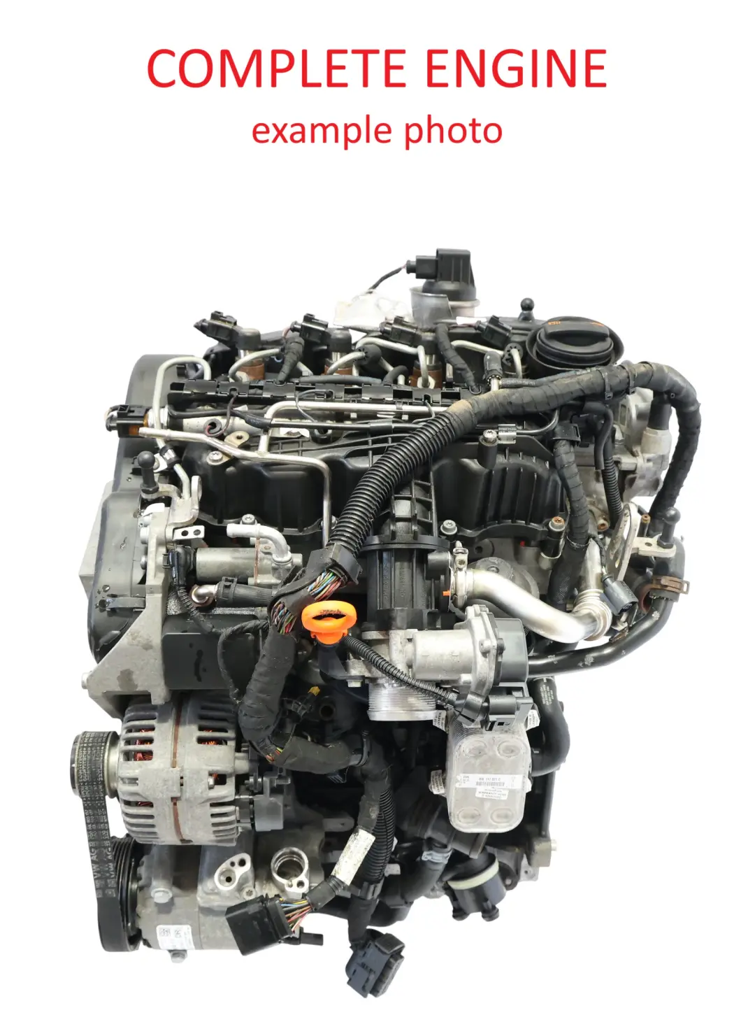 VW Polo 6R Skoda Fabia Mk2 Silnik Goły Słupek 1.6 TDI 75KM CAYA - SKU 03L100031D - Numer Części 03L100031D