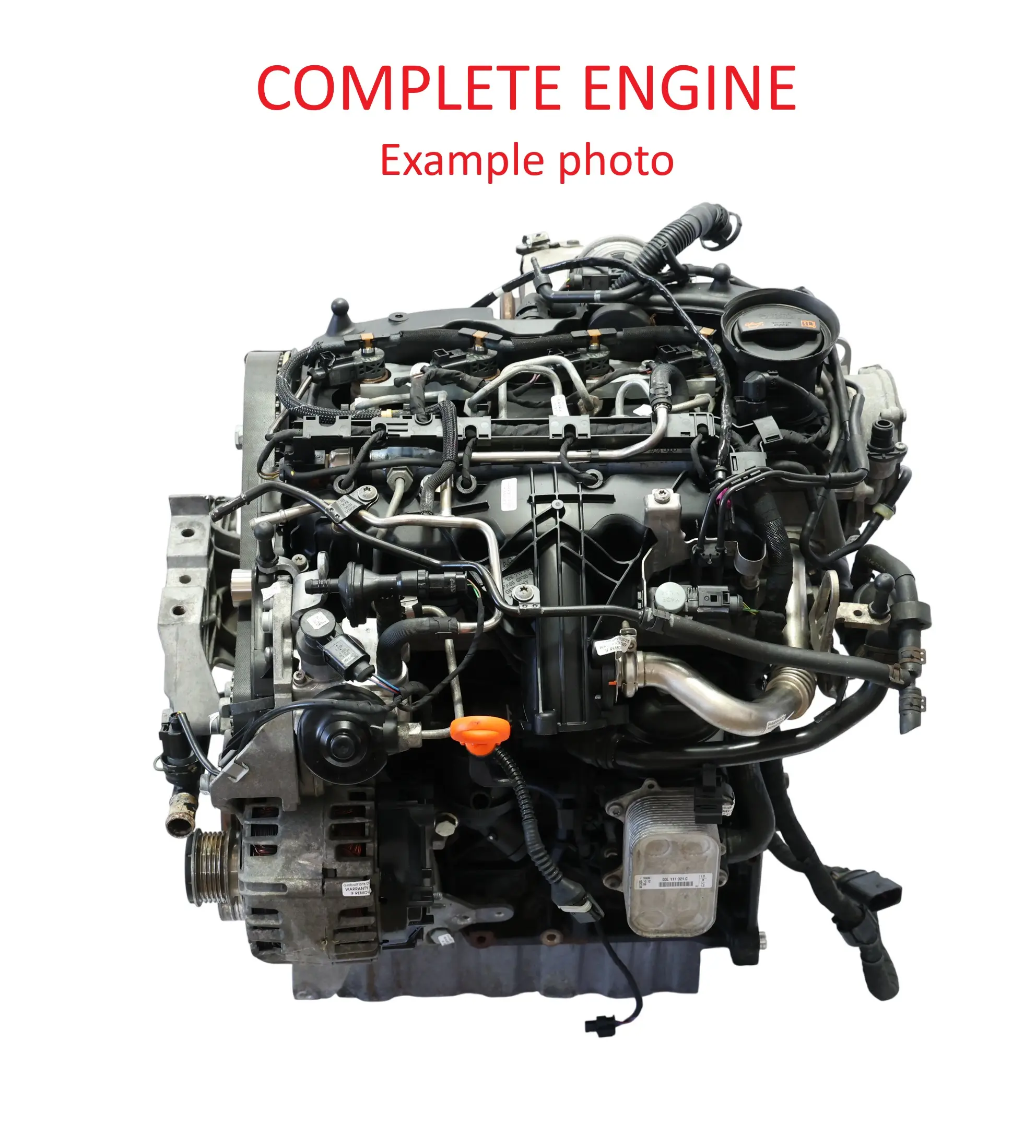 VW Touran I Caddy Mk3 Seat Leon 1P Bare Engine CFJA 2.0 TDI 170HP 79k, WARRANTY