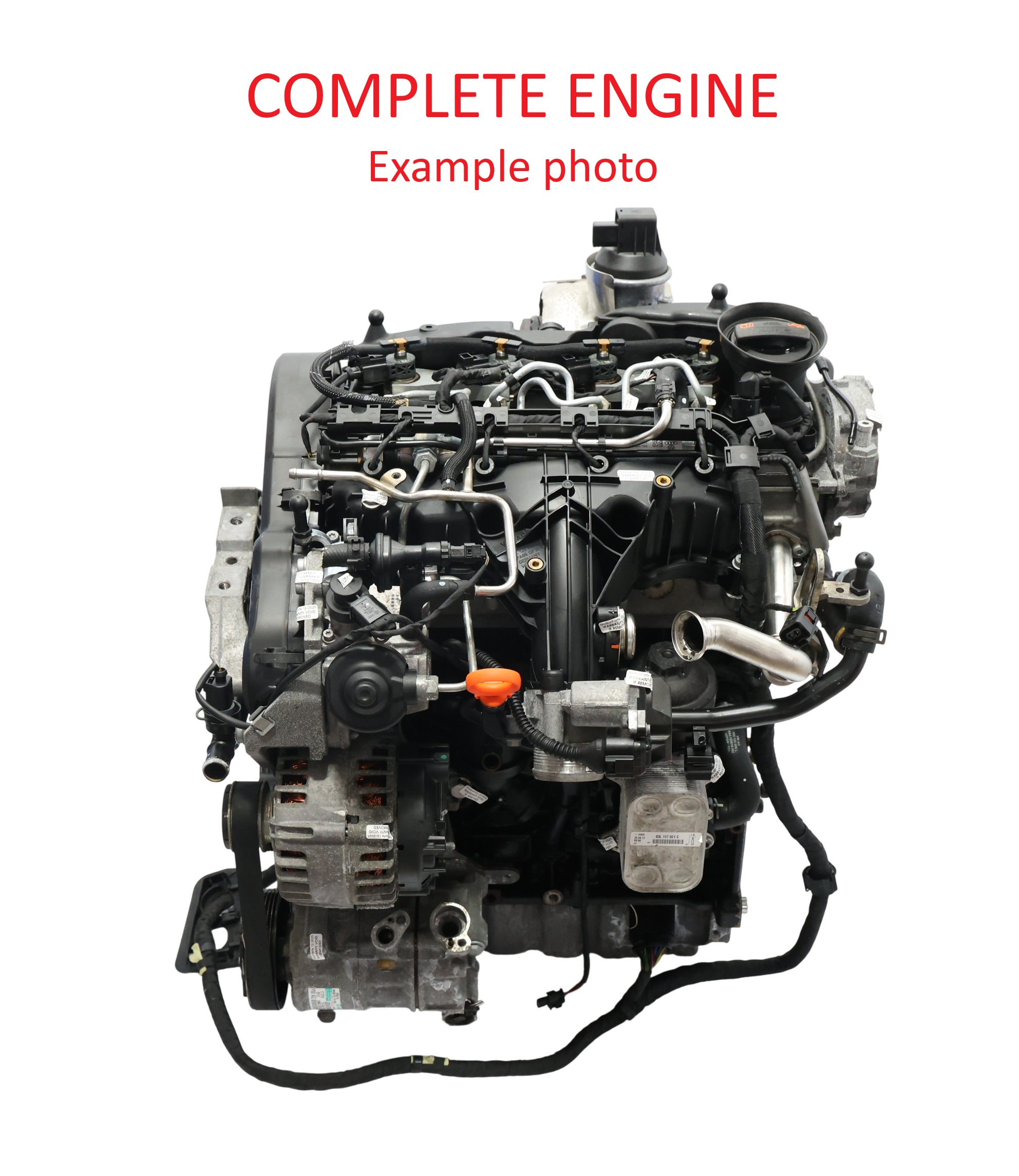 Cfhc Engine VW Golf MK6 Seat Altea 5P Leon 1P Bare Engine CFHC 2.0 TDI 140HP 89k ...