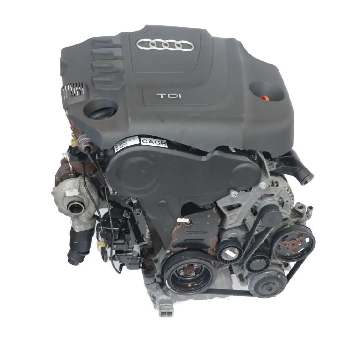 Bare Engine CAGB 136HP with 149k miles, WARRANTY Audi A6 C6 A4 B8 2.0 TDI Diesel - SKU 03L100034H - Part number 03L100034H