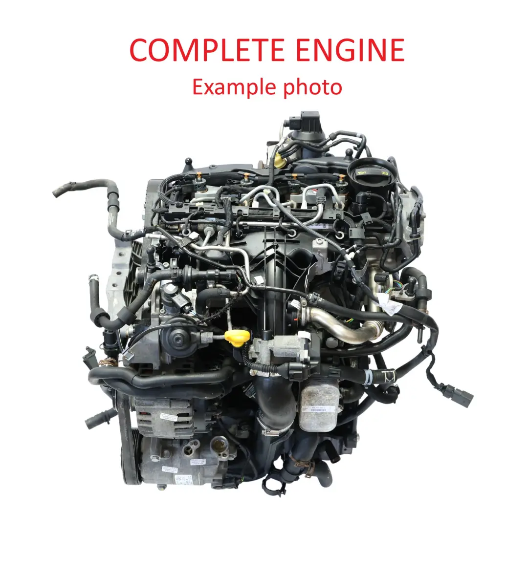 VW Caddy III Skoda Yeti Octavia II Bare Engine CFHF 2.0 TDI 110HP 99k, WARRANTY - SKU 03L100035J - Part number 03L100035J