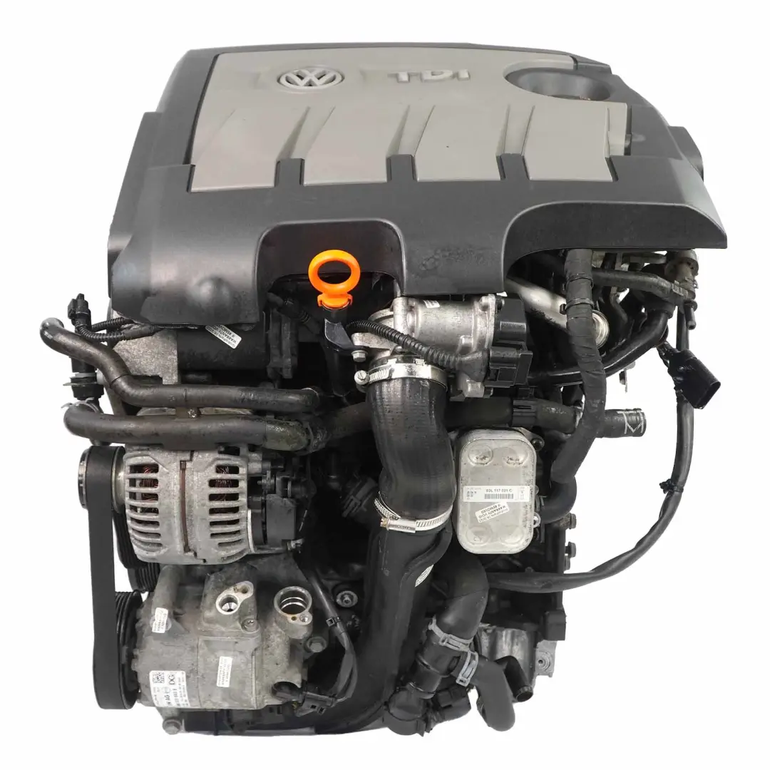 VW Volkswagen Caddy 1.6 TDI 102HP Complete Engine CAYD with 47k miles, WARRANTY - SKU 03L100090P-1 - Part number 03L100090P