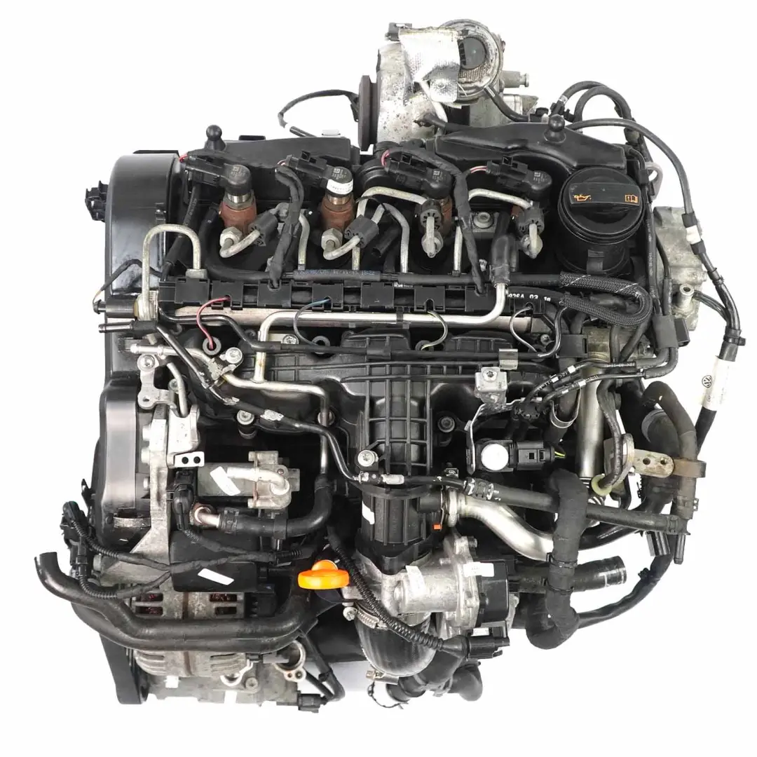 VW Volkswagen Caddy 1.6 TDI 102HP Complete Engine CAYD with 47k miles, WARRANTY - SKU 03L100090P-1 - Part number 03L100090P