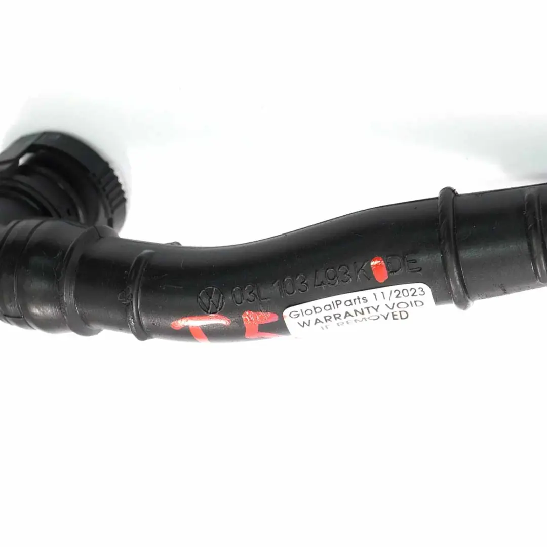Tubo flessibile di sfiato del carter motore Linea Volkswagen VW T5 - SKU 03L103493K - Numero di parte 03L103493K