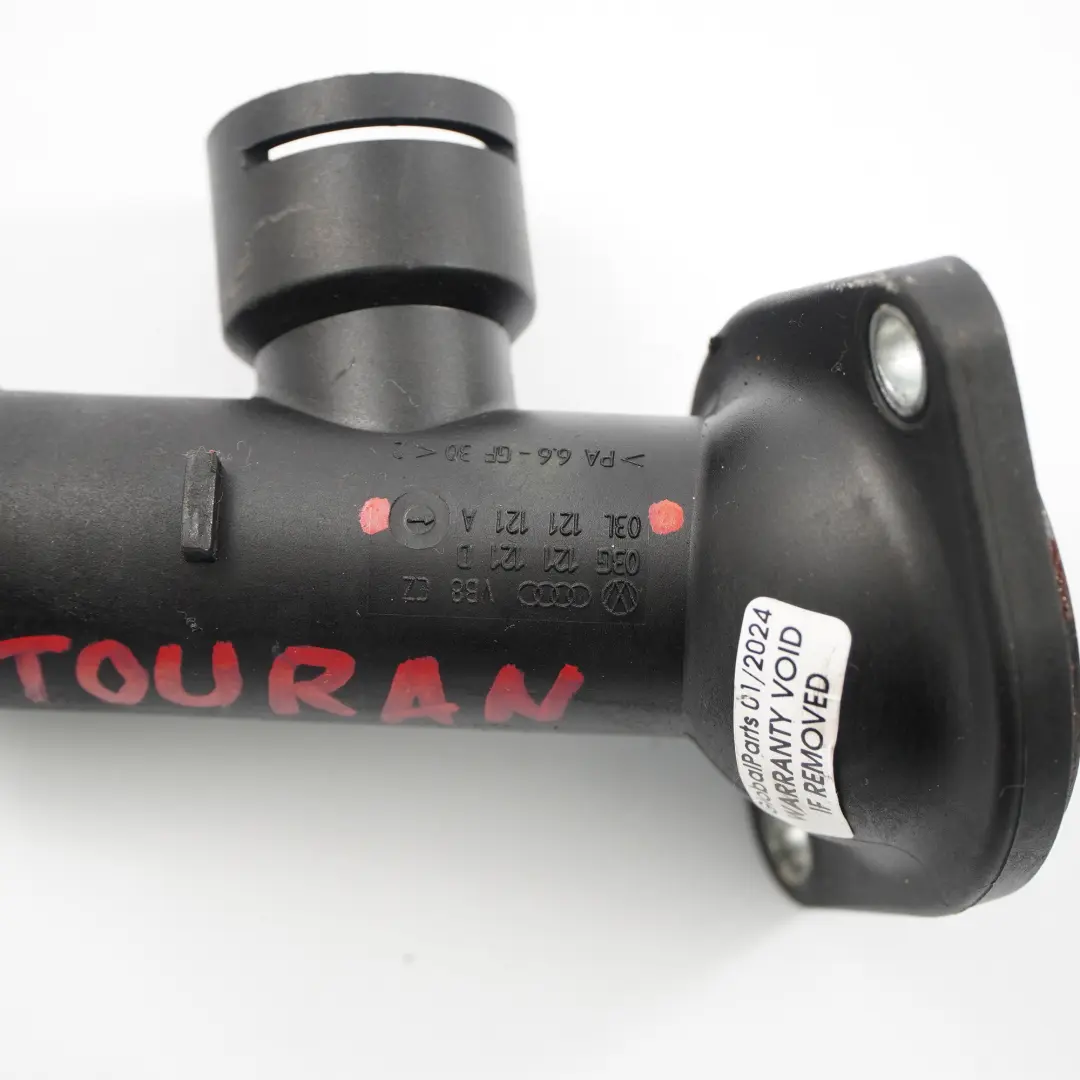 VW Volkswagen Touran 1T1 Passat 2.0 TDI BKD BMP Coolant Flange Pipe - SKU 03L121121A - Part number 03G121121D