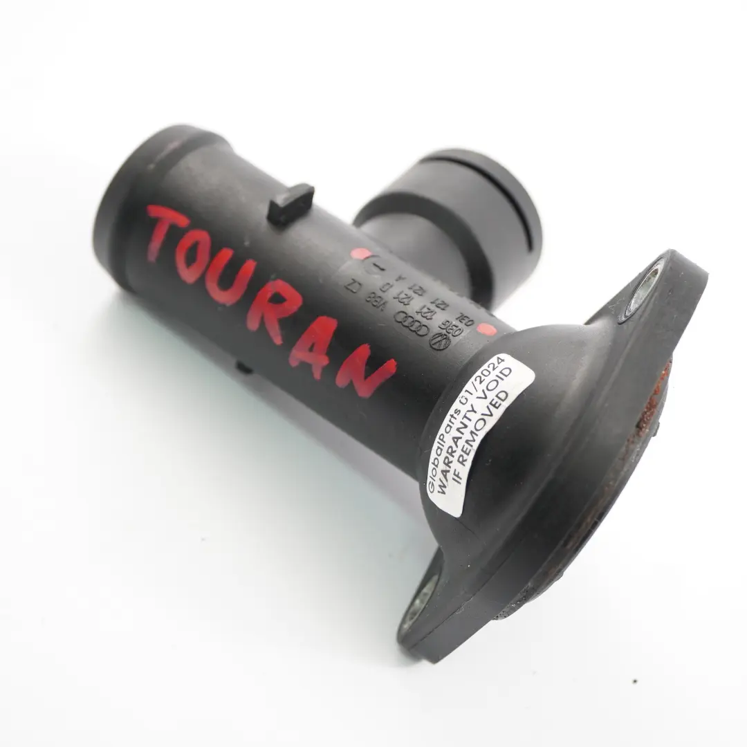 BKD BMP Coolant Flange Pipe to VW Volkswagen Touran 1T1 Passat 2.0 TDI with Part number 03G121121D VW Volkswagen Touran 1T1 Passat 2.0 TDI BKD BMP Coolant Flange Pipe - SKU 03L121121A - Part number 03G121121D