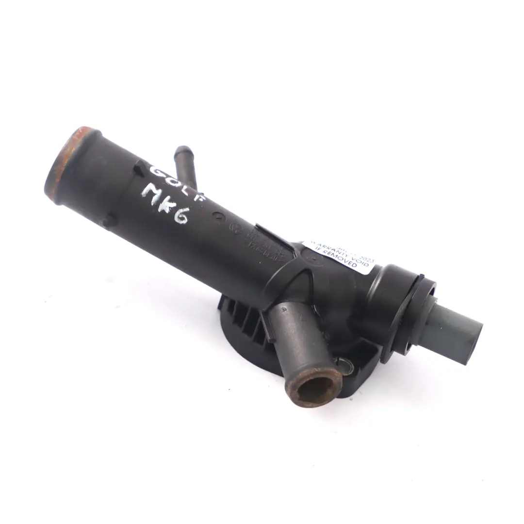 Thermostat Valve Thermostat Housing to VW Volkswagen Golf 6 VI 1.6 TDI with Part number 03L121131F VW Volkswagen Golf 6 VI 1.6 TDI Thermostat Valve Thermostat Housing - SKU 03L121131F - Part number 03L121131F