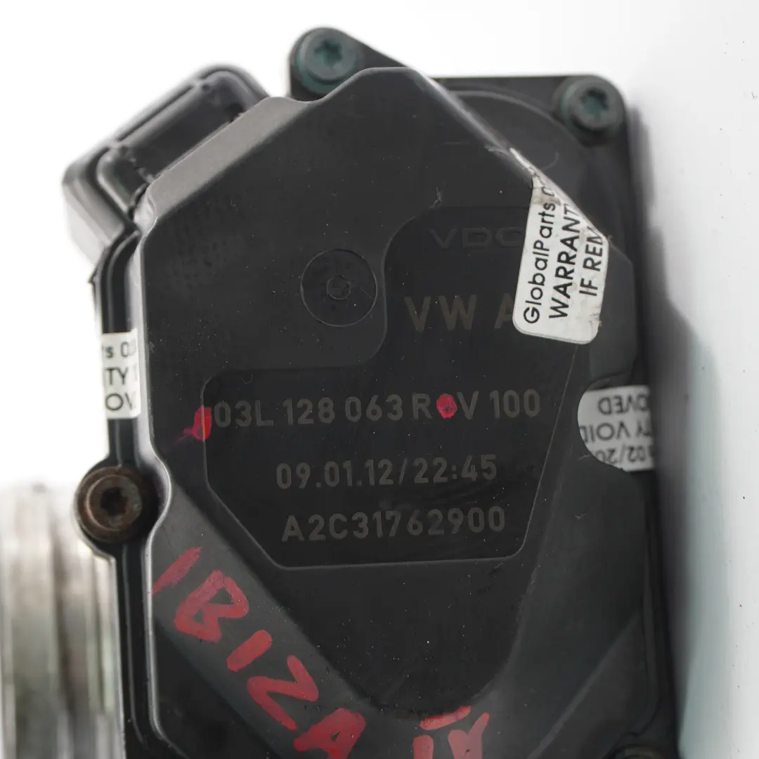 VW Seat Skoda 1.2 2.0 TDI CFWA Diesel Throttle Body Valve Flap - SKU 03L128063R - Part number 03L128063R