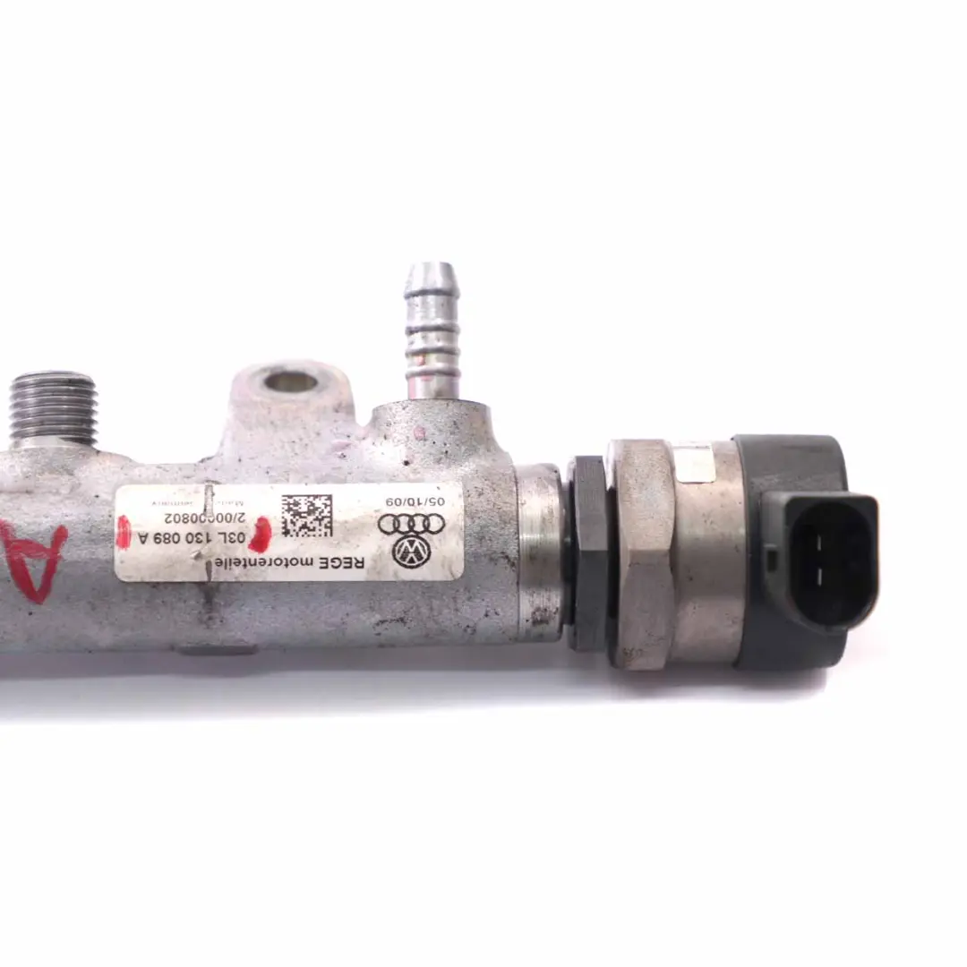 Audi A4 B8 A5 8T Q5 8R 2.0 TDI Diesel Fuel Injector Rail Line - SKU 03L130089A - Part number 03L130089A