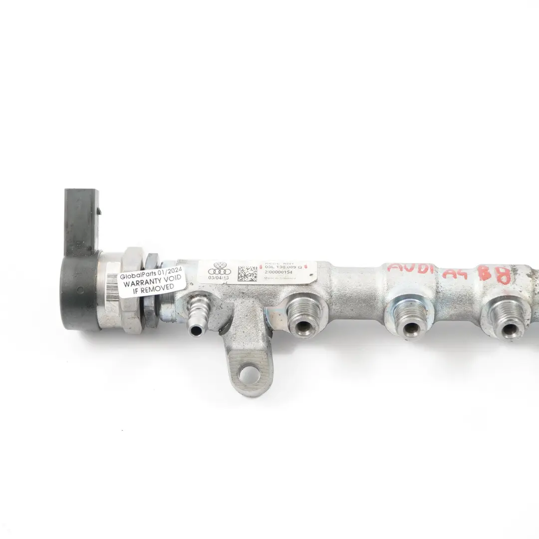 Combustible Ferrocarril Inyección para Audi A4 B8 Q5 8R 2.0 TDI Diesel con número de pieza 03L130089Q Audi A4 B8 Q5 8R 2.0 TDI Diesel Combustible Ferrocarril Inyección - SKU 03L130089Q - Número de pieza 03L130089Q