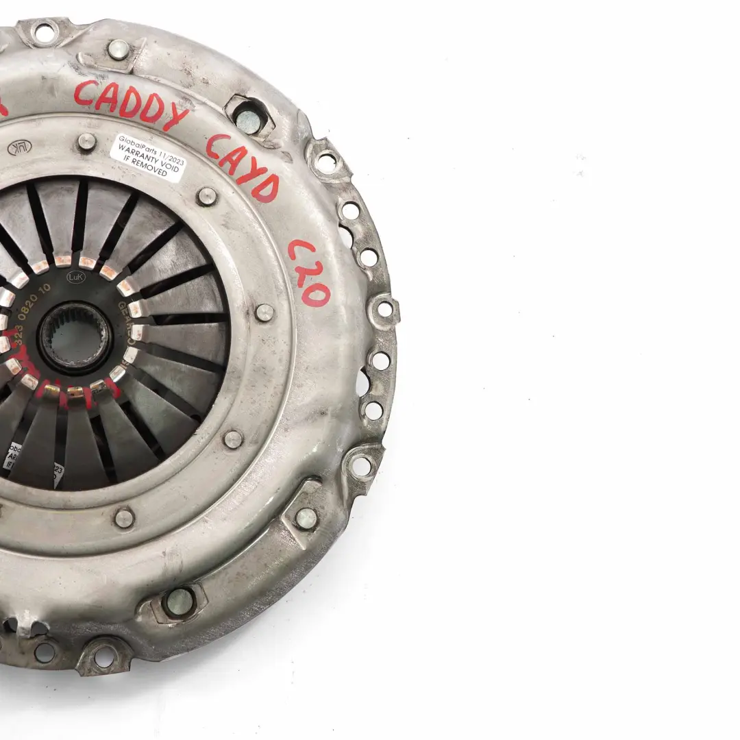 Clutch Kit VW Volkswagen Caddy 1.6 TDI Diesel CAYD Plate Disc Luk to with Part number 03L141025Q Clutch Kit VW Volkswagen Caddy 1.6 TDI Diesel CAYD Plate Disc Luk - SKU 03L141025Q - Part number 03L141025Q