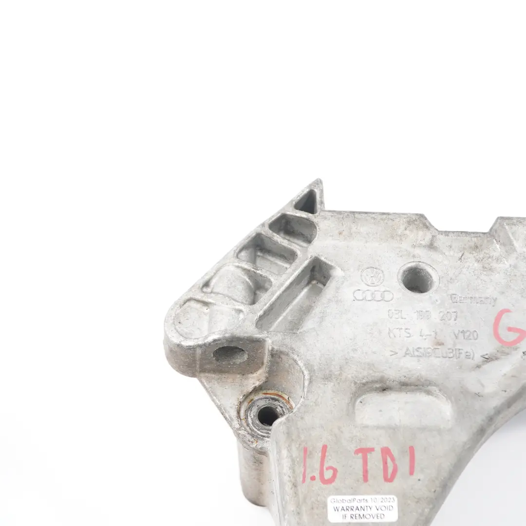 Mount Bracket Right O/S Holder Mounting to VW Golf 5 6 Diesel Engine with Part number 03L199207 VW Golf 5 6 Diesel Engine Mount Bracket Right O/S Holder Mounting - SKU 03L199207 - Part number 03L199207