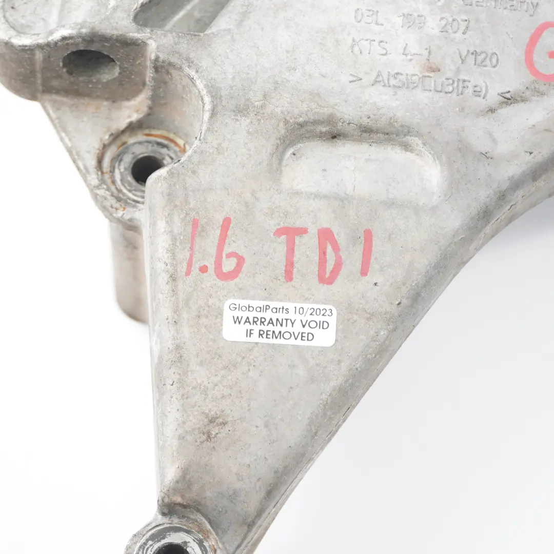 Mount Bracket Right O/S Holder Mounting to VW Golf 5 6 Diesel Engine with Part number 03L199207 VW Golf 5 6 Diesel Engine Mount Bracket Right O/S Holder Mounting - SKU 03L199207 - Part number 03L199207