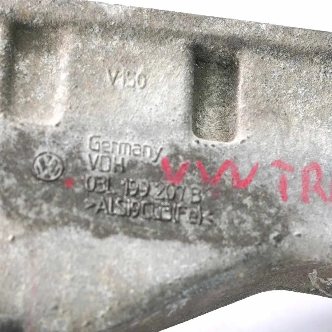 Mount Bracket Right Lower O/S Holder to VW Transporter T5 Diesel Engine with Part number 03L199207B VW Transporter T5 Diesel Engine Mount Bracket Right Lower O/S Holder - SKU 03L199207B - Part number 03L199207B