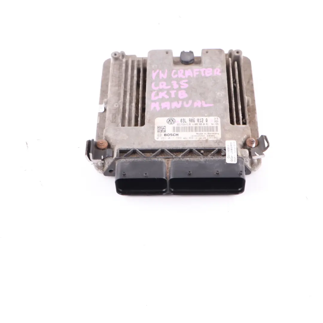CKTB Engine Unit Module ECU Manual VW Volkswagen Crafter 1 2.0 TDI - SKU 03L906012Q - Part number 03L906012Q