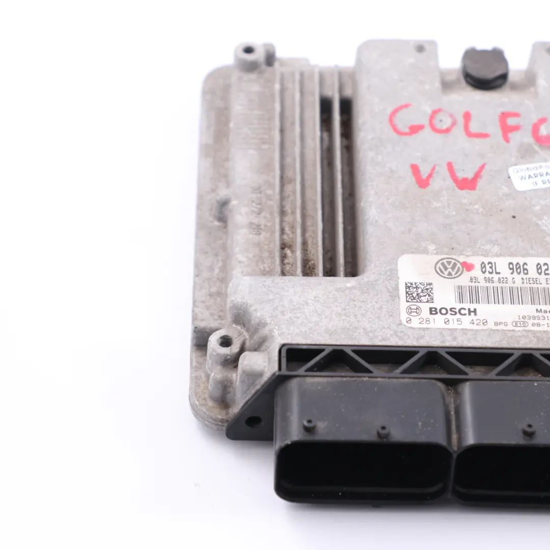 CBD Engine Control Unit ECU Manual VW Golf 6 2.0 TDI Diesel - SKU 03L906022LF - Part number 03L906022LF