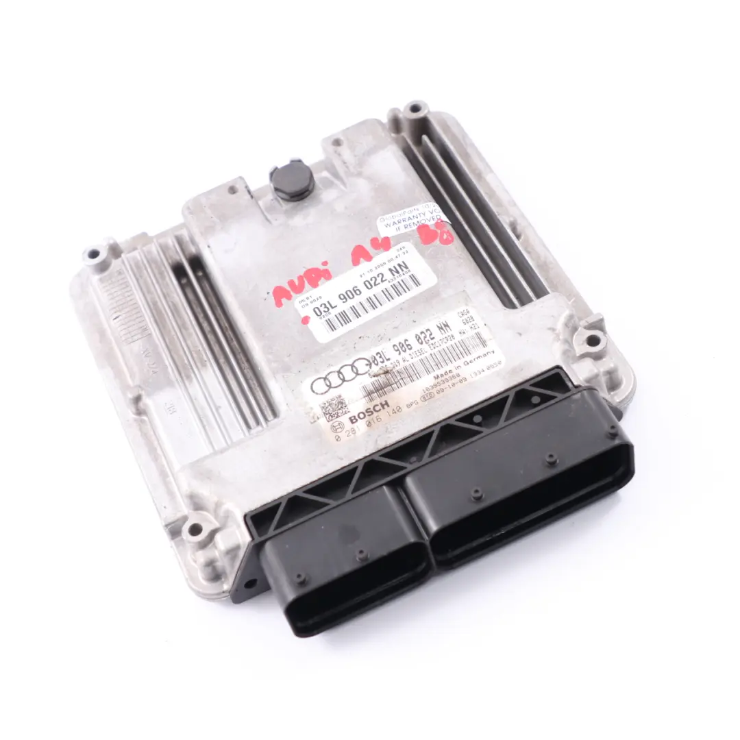 143HP CAGA Unidad Control Motor Diesel Módulo ECU para Audi A4 B8 2.0 TDI con número de pieza 03L906022NN Audi A4 B8 2.0 TDI 143HP CAGA Unidad Control Motor Diesel Módulo ECU - SKU 03L906022NN - Número de pieza 03L906022NN