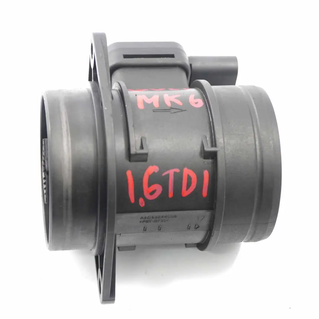 Flow Mass Meter Sensor Unit to VW Volkswagen Golf 6 1.6 TDI Diesel Air with Part number 03L906461 VW Volkswagen Golf 6 1.6 TDI Diesel Air Flow Mass Meter Sensor Unit - SKU 03L906461 - Part number 03L906461