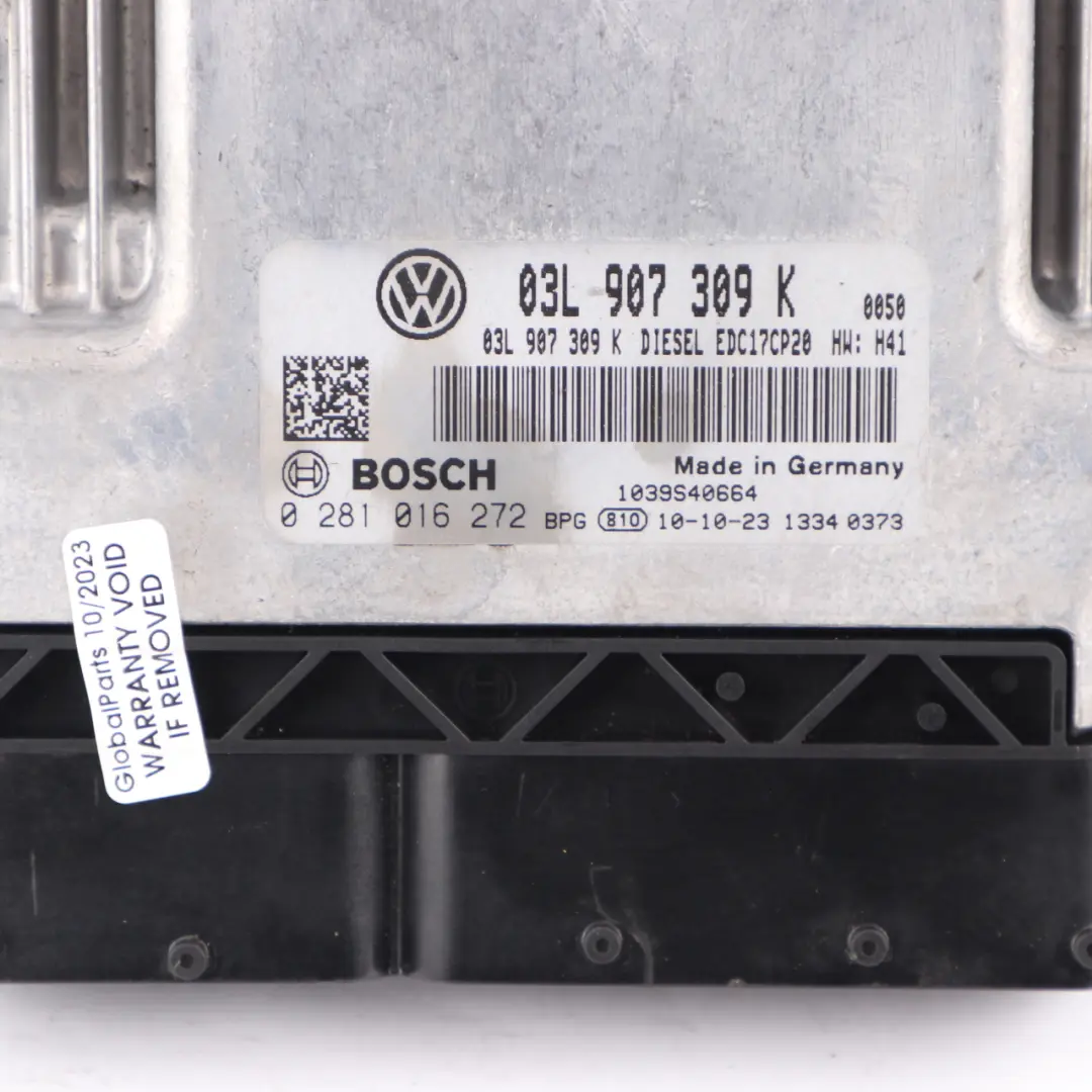 CAAA 84HP Engine Unit Module ECU Manual to VW Transporter T5 2.0 TDI with Part number 03L907309K VW Transporter T5 2.0 TDI CAAA 84HP Engine Unit Module ECU Manual - SKU 03L907309K - Part number 03L907309K